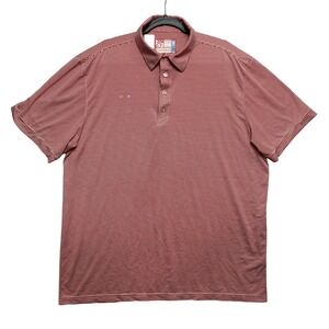Chick-fil-A Team Style Polo Shirt Mens XL Red White Oobe Hydrochill Striped